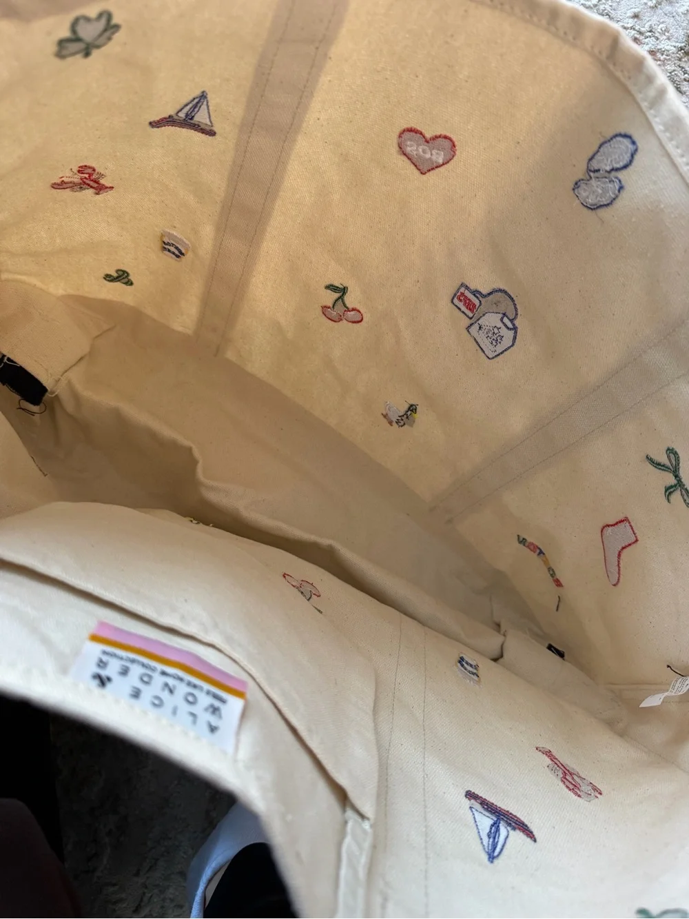 Boston Tote Bag! Alice & Wonder - Picture 2 of 8